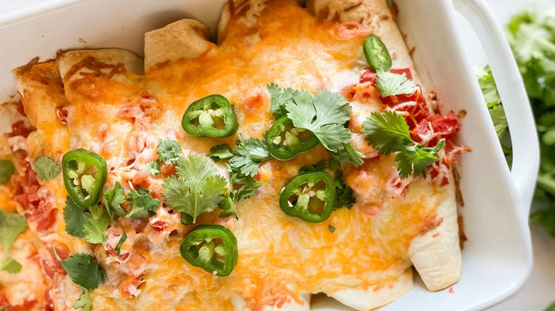 Easy Shredded Beef Enchiladas