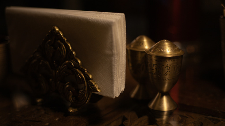 anqitue salt and pepper shakers