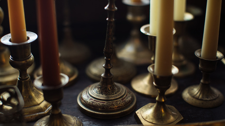 vintage candle holders