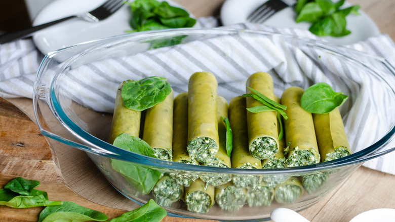 glass dish placed on table