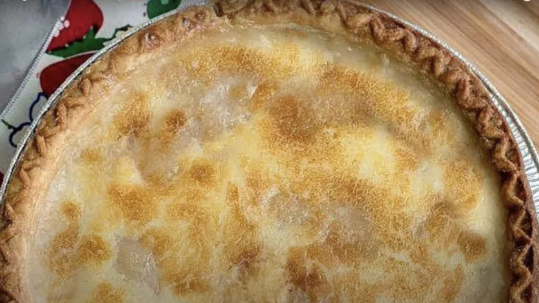 Aerial shot of water pie