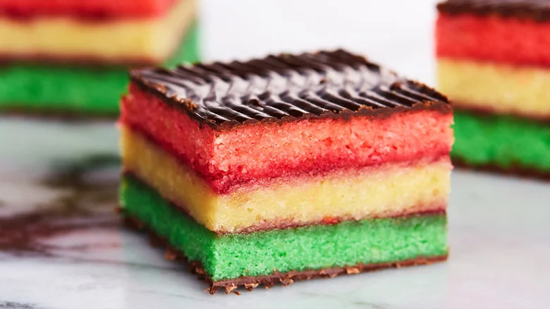 Colorful Italian Rainbow Cookies