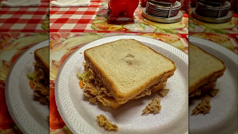 Jones Bar B-Q Diner signature pulled pork sandwich