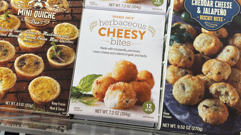 Trader Joe's herbaceous cheesy bites box