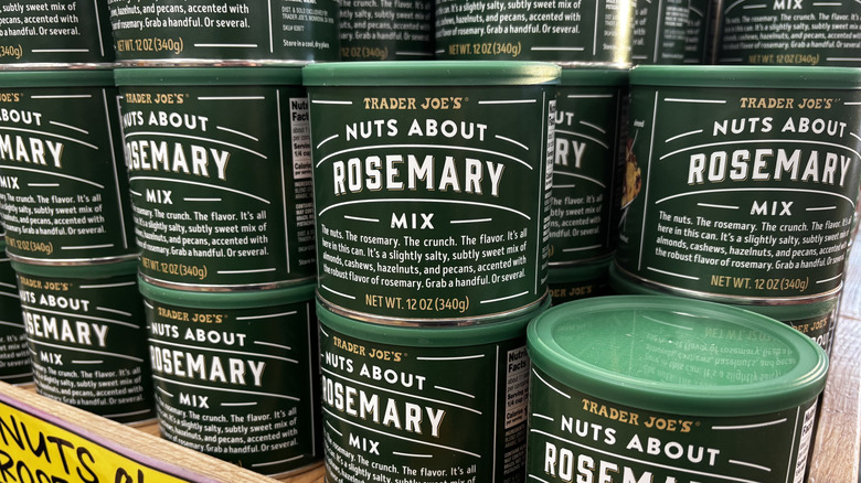 Trader Joe's nuts about rosemary mix containers