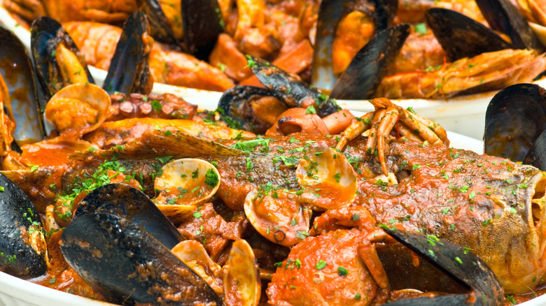 close up of Cacciucco alla Livornese