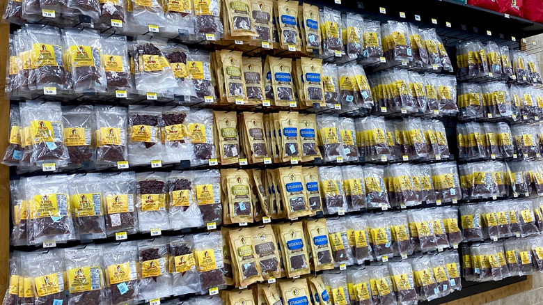 Buc-ee's jerky wall