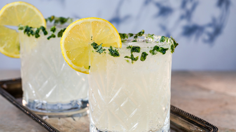 vodka basil lemonade cocktail