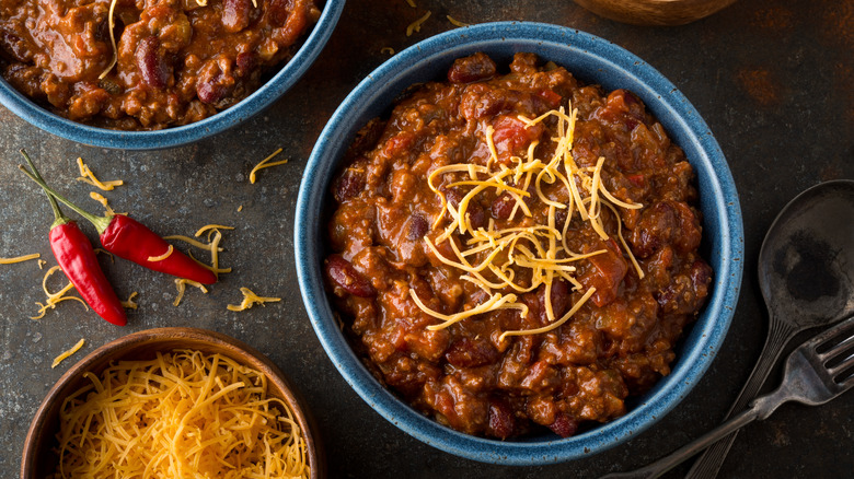 A bowl of chili
