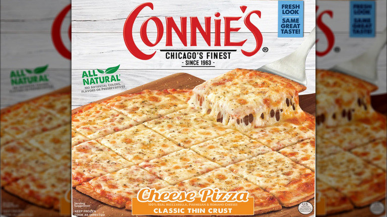 Box image for Connie's Classic Thin Crust Cheese Pizza