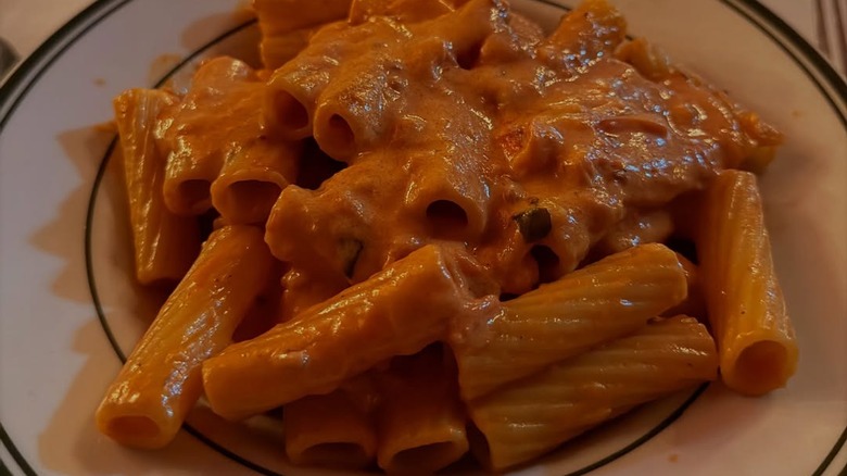Plate of pasta at Bamonte's