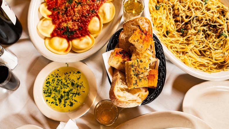 An assortment of dishes at Carmine's
