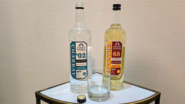 Charbay vodka and meyer lemon vodka