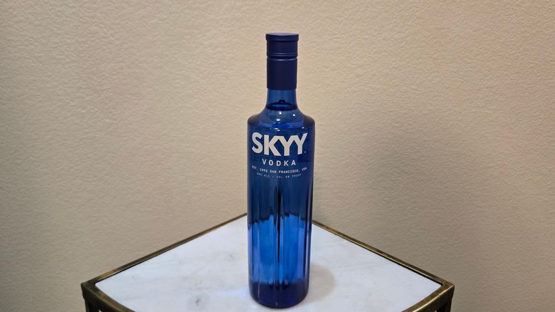 Bottle of Skyy vodka