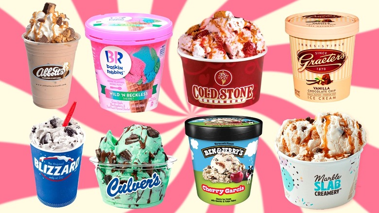 Collection of ice cream