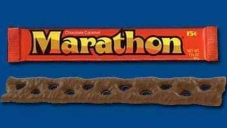 Vintage Marathon Bar chocolate candy advertisement.