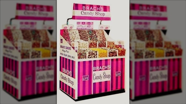 An old Brach's Pick-A-Mix candy display ad
