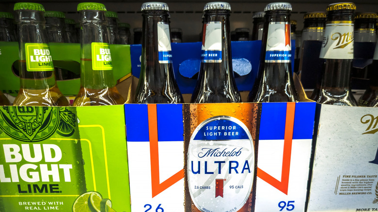 Cases of Bud Light Lime and Michelob Ultra from Anheuser-Busch