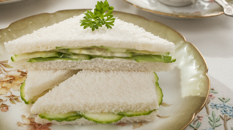 Cucumber tea sandwiches