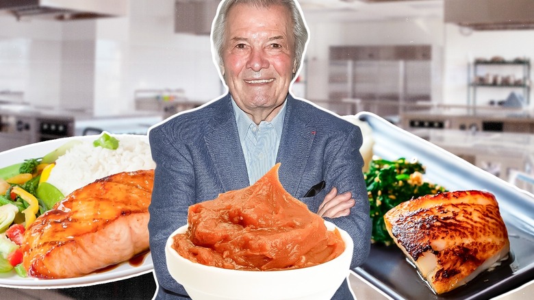 Jacques Pépin with miso paste and fish