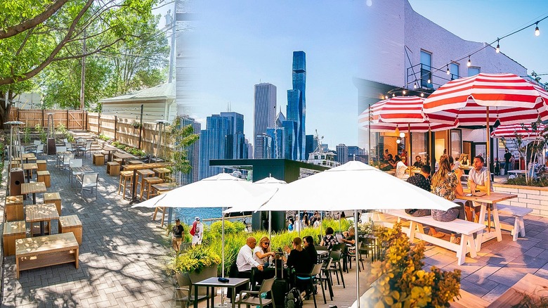 Outdoor dining in Chicago