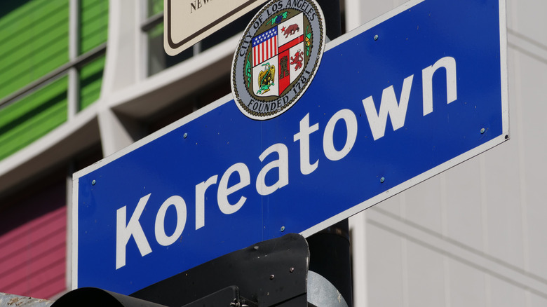 Los Angeles' Koreatown sign