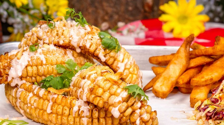Corn ribs plate from the Hungry Bear Barbecue Jamboree