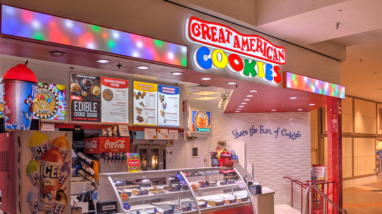 Great American Cookies store in a mall