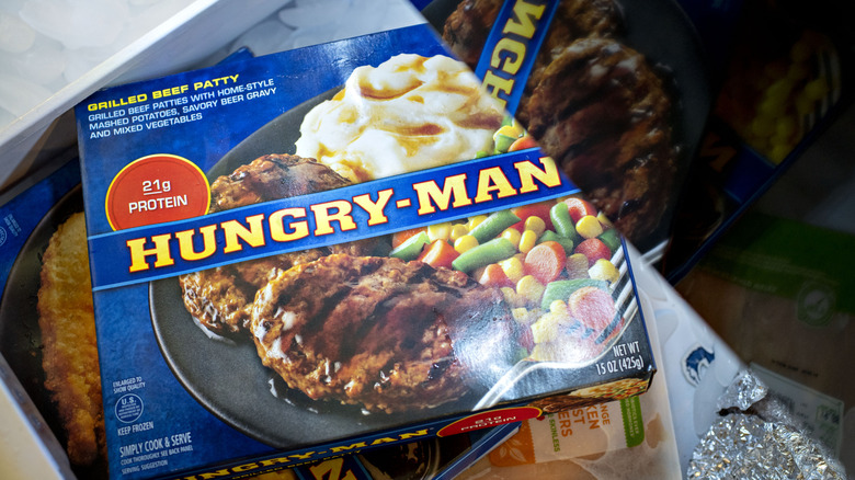 hungry-man grilled beef patty frozen meal