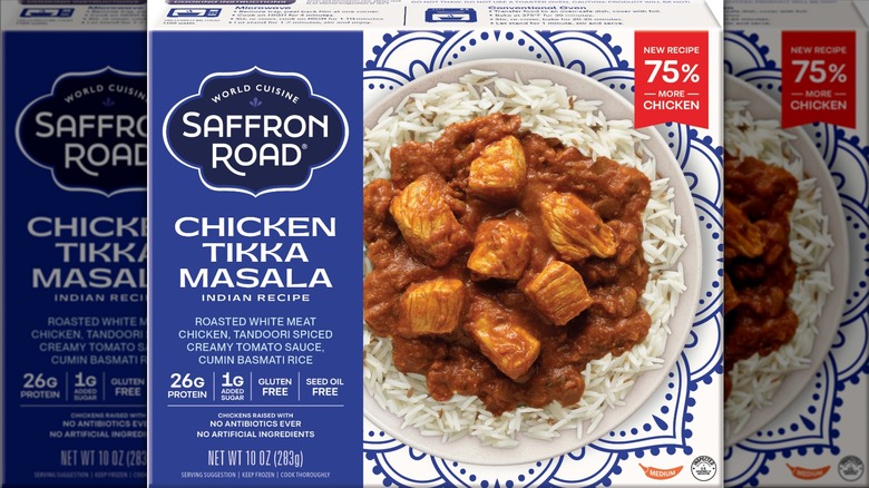 saffron road meal with chicken tikka masala