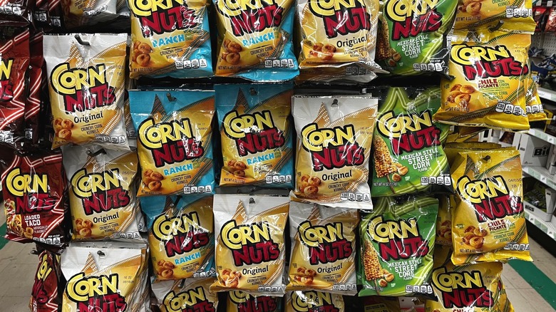 Bags of Corn Nuts snack packs
