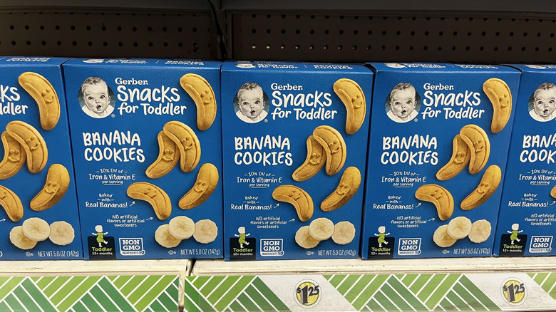 Gerber toddler snacks displayed together
