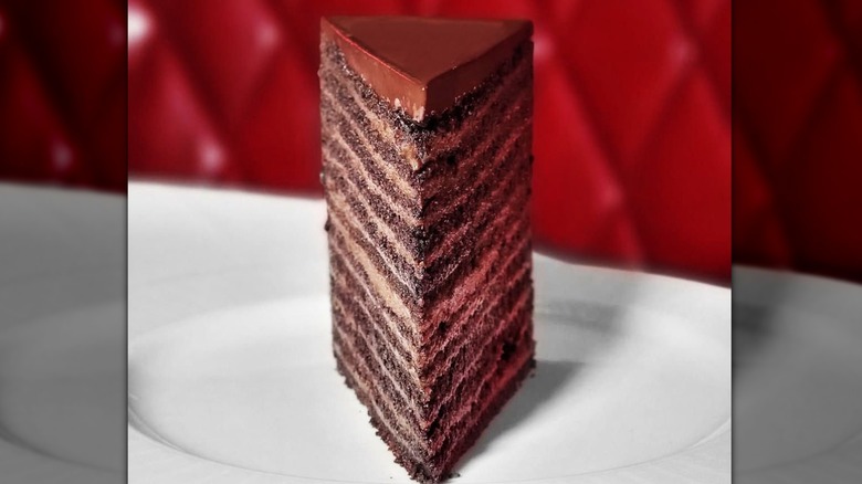 24-Layer Chocolate Cake at Strip House Steakhouse