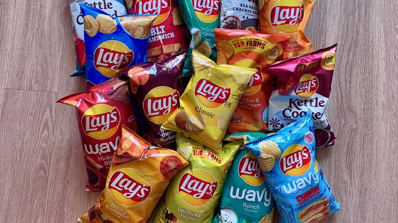 Lays Potato Chips on Table