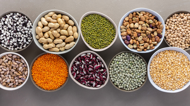 Different Beans in Bowls