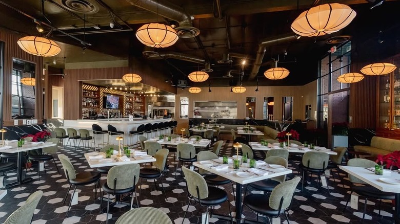 Dapper Dine & Lounge's stylish dining room and bar