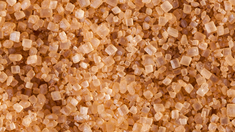 Close-up image of sugar crystals