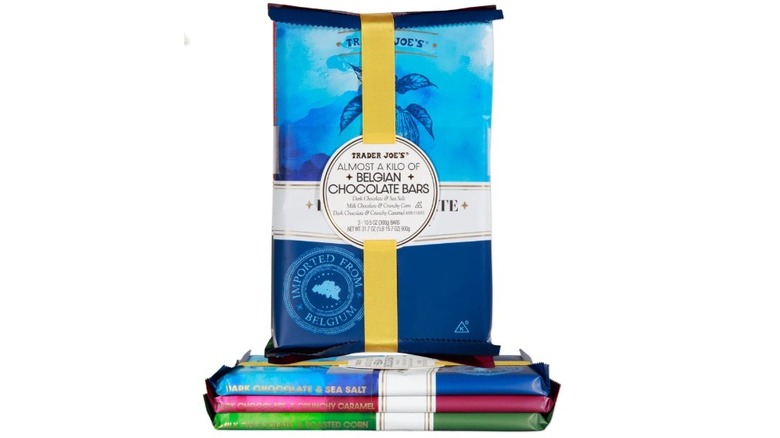 Stack of chocolate bars