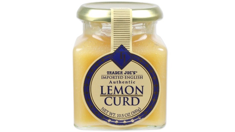 Jar of lemon curd