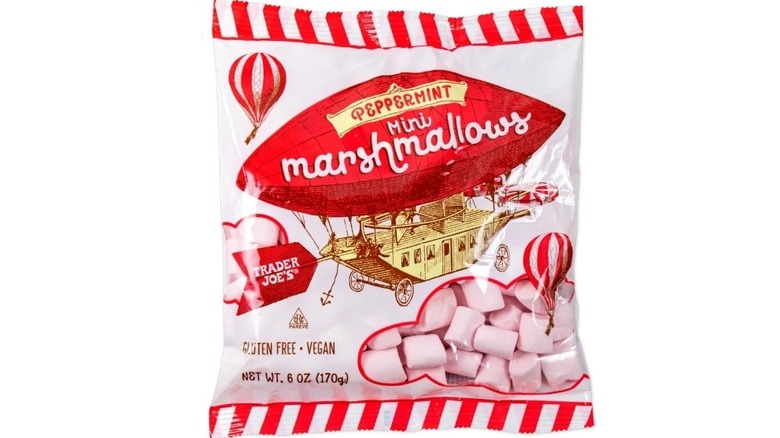 Bag of peppermint mini marshmallows