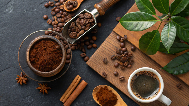 Coffee and spices on board