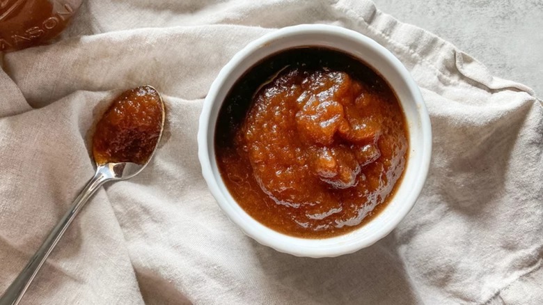 Bowl of apple butter