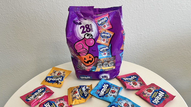 Purple Nerds Gummy Clusters variety pack with candies