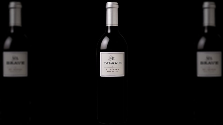 Bottle of Mt. Brave cabernet sauvignon