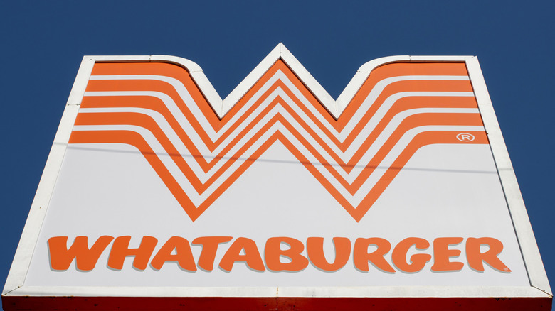 Sign outside a Whataburger