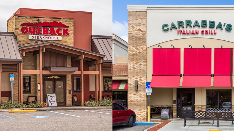 Outback Steakhouse and Carrabba's exteriors