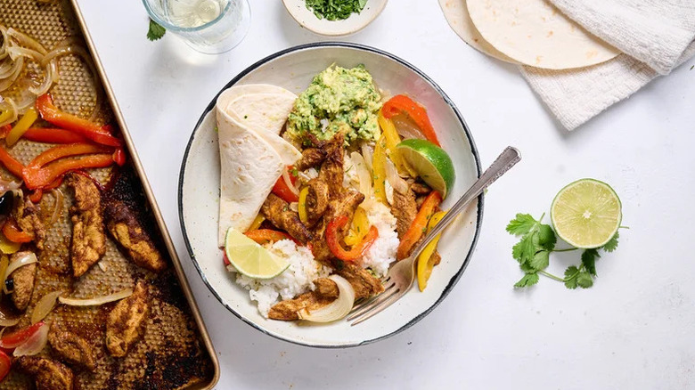 Baked Chicken Fajita Bowls