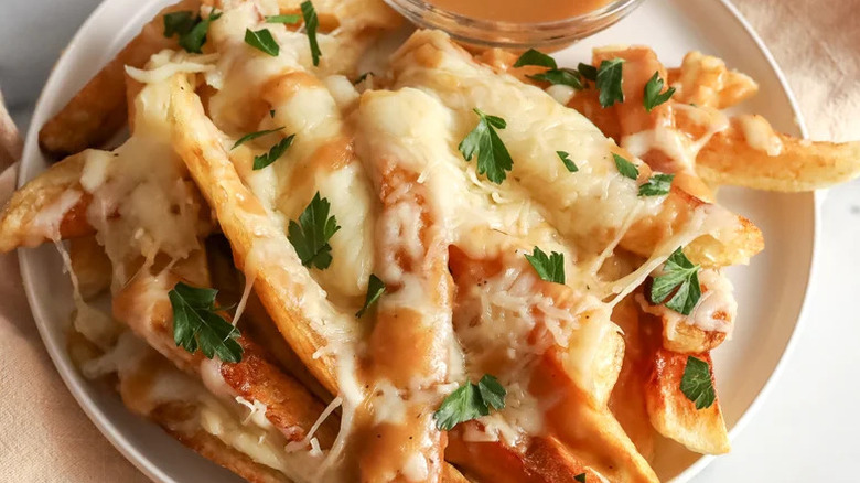 Duck Fat Disco Fries on small white plate