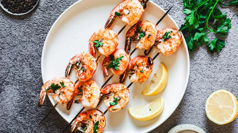 5-Ingredient Garlic Shrimp Kabobs