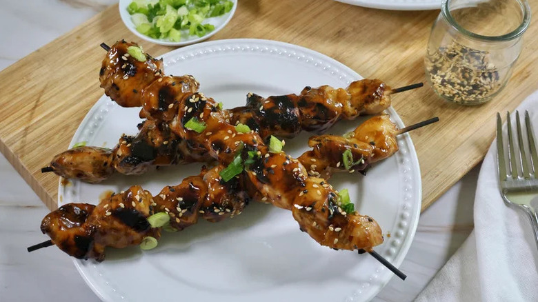 Grilled Sesame Chicken Skewers
